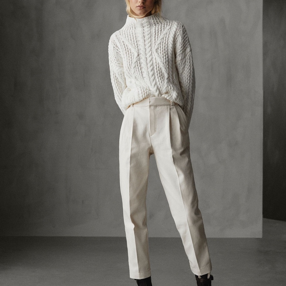 Massimo Dutti Wool Blend Chunky Pullover